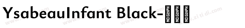 YsabeauInfant Black字体转换